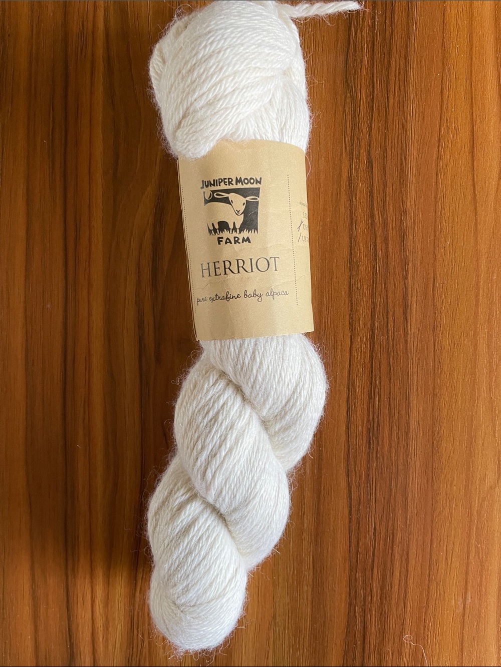 Juniper Moon Farm Herriot Baby Alpaca Yarn — Natural White